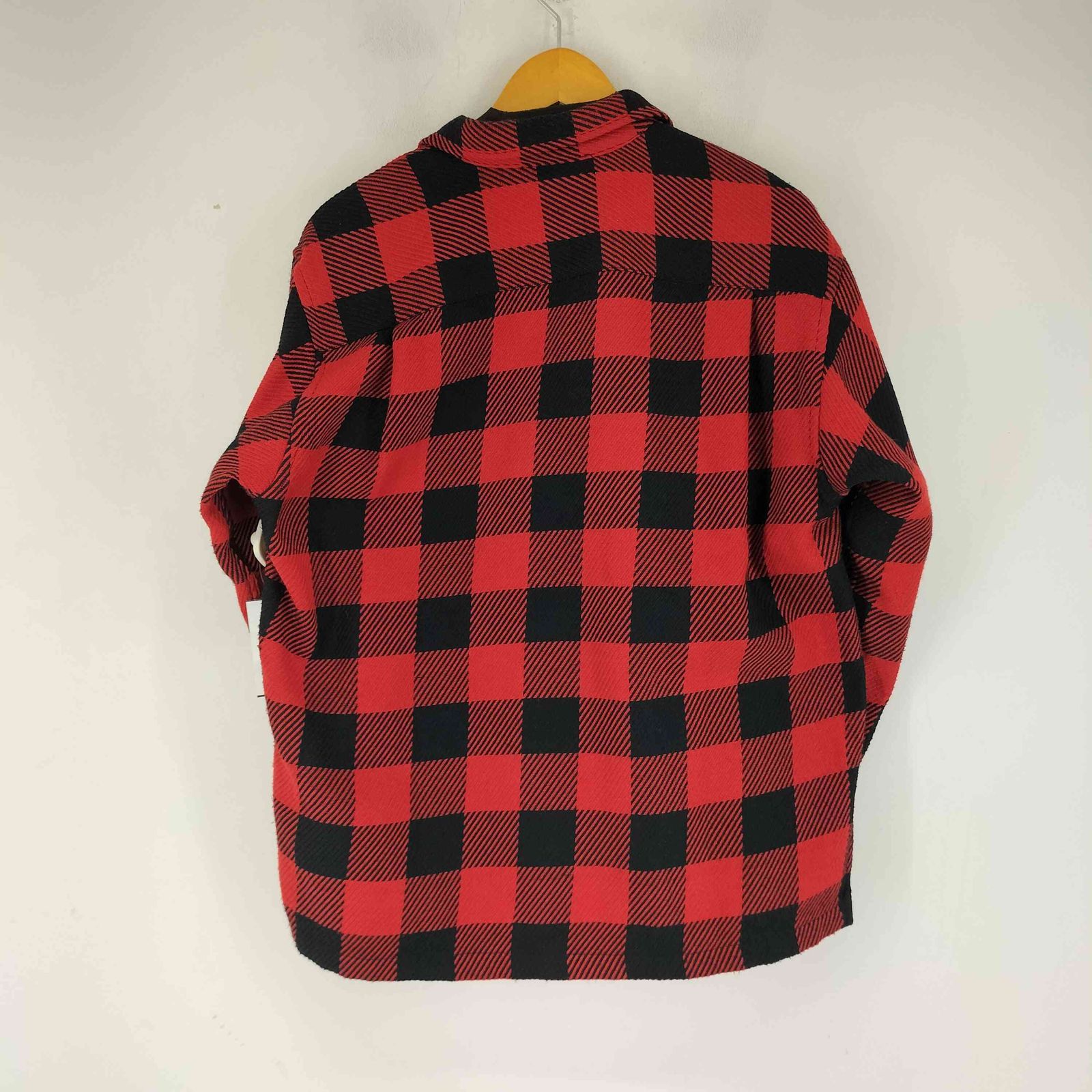 417 by EDIFICE(フォーワンセブンバイエディフィス) バッファローチェック柄 L/S 開襟シャツ メンズ 表記無 【中古】【ブランド古着バズストア】 フォーワンセブンバイエディフィス 417 by EDIFICE バッファロー