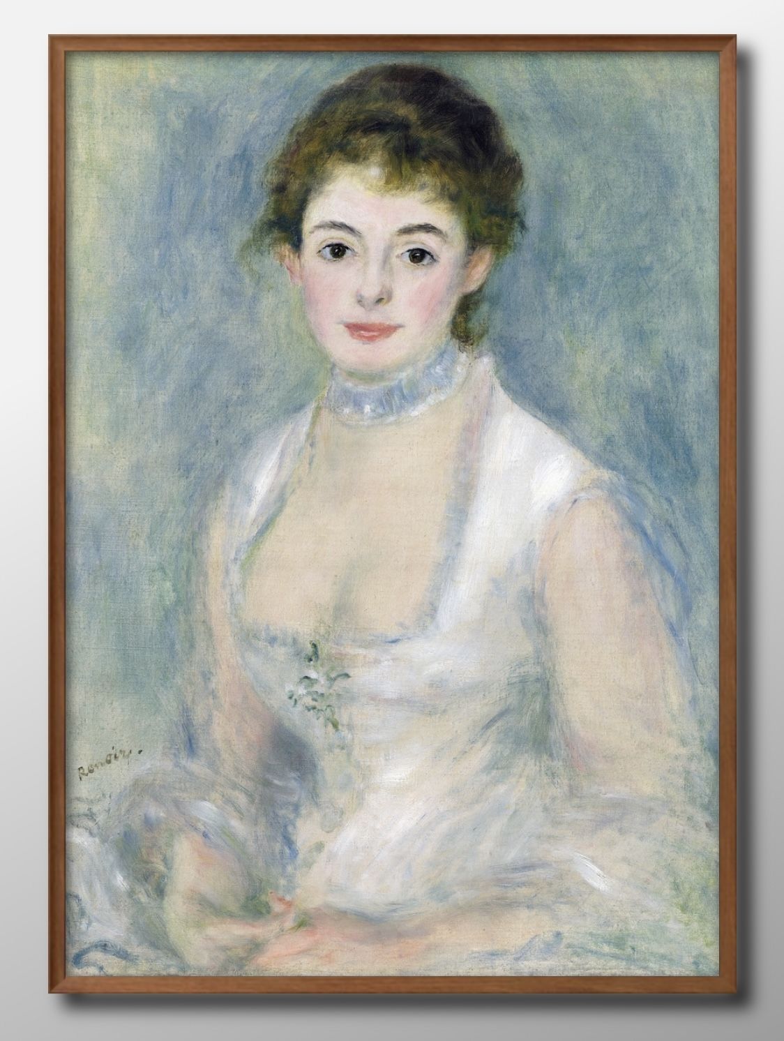 02090オーギュスト ルノワール アンリオ夫人 A3 サイズ ポスター