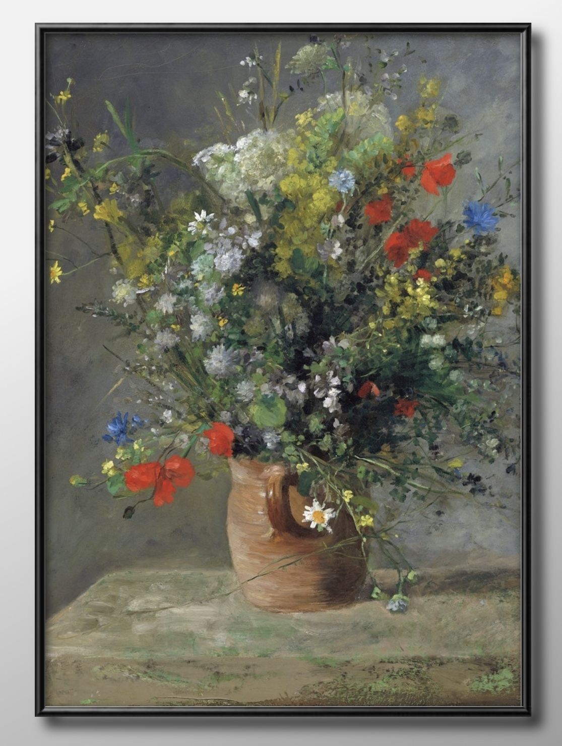 02097オーギュスト ルノワール 花瓶の花 A3 サイズ ポスター アート