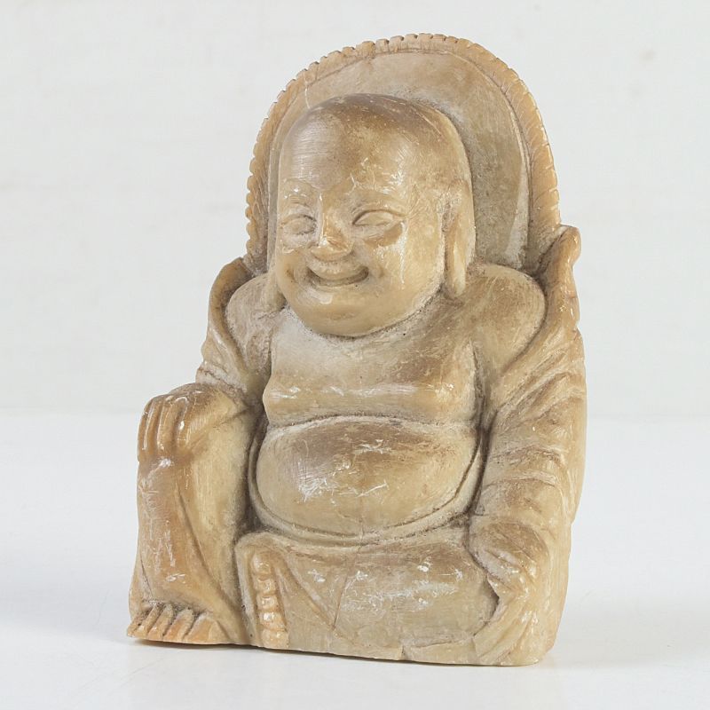 中国 玉石寿山石彫刻 布袋像 仏像 置物 N S421 - メルカリ