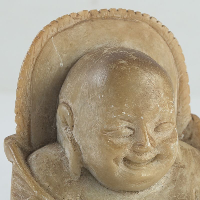 中国 玉石寿山石彫刻 布袋像 仏像 置物 N S421 - メルカリ