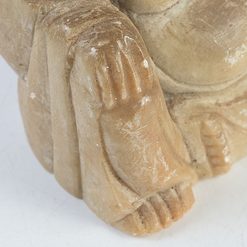 中国 玉石寿山石彫刻 布袋像 仏像 置物 N S421 - メルカリ