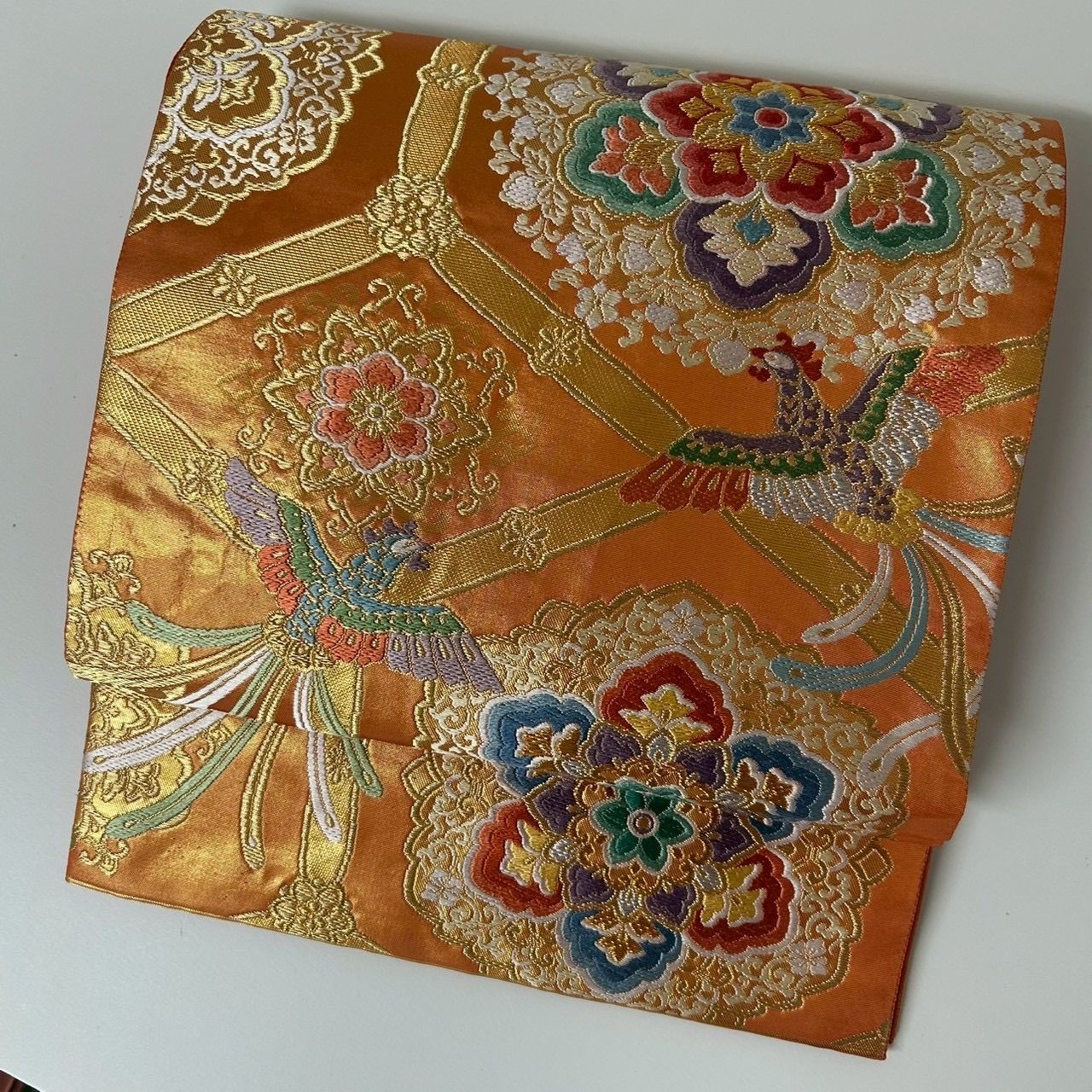 袋帯 正絹 唐織 鳳凰 華文 六通 MA-1756 - メルカリ