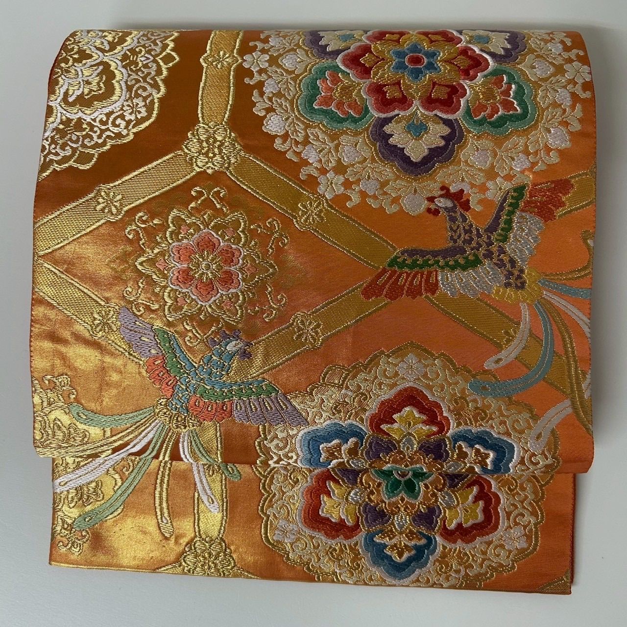 袋帯 正絹 唐織 鳳凰 華文 六通 MA-1756 - メルカリ