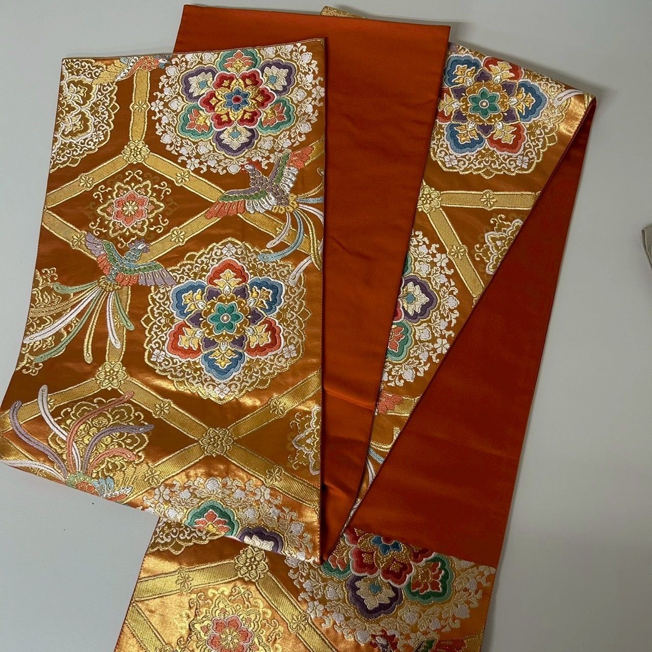 袋帯 正絹 唐織 鳳凰 華文 六通 MA-1756 - メルカリ