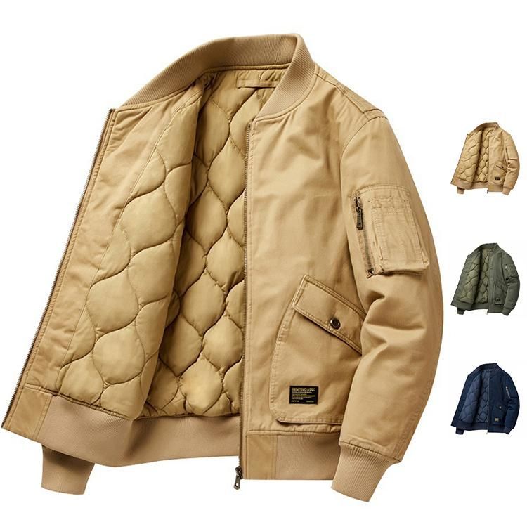 ミリタリージャケット メンズ 冬服 フライトジャケット ma-1 ma 1 中綿ジャケット 厚手 綿入り 防寒着秋冬 秋物 ジャンパー