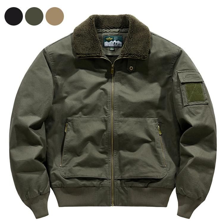 ミリタリージャケット メンズ ボアジャケット ma-1 ma 1 ジャンパー トラックジャケット アウター 厚手 綿入り 防寒着 秋冬 秋物