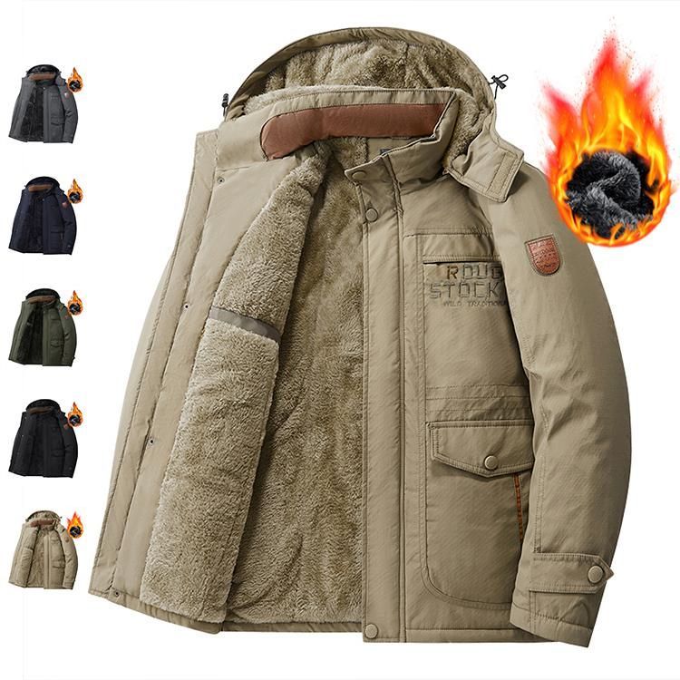 アウター メンズ ミリタリージャケット マウンテンパーカー ボアジャケット 裏起毛 登山ウェア 冬服 厚手 フード 防寒着 秋冬