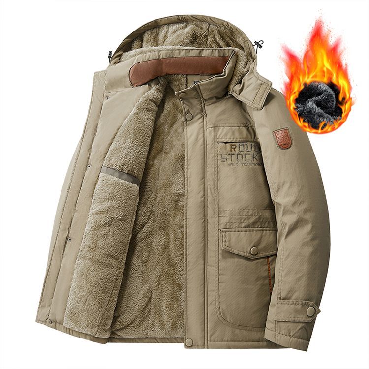 アウター メンズ ミリタリージャケット マウンテンパーカー ボアジャケット 裏起毛 登山ウェア 冬服 厚手 フード 防寒着 秋冬