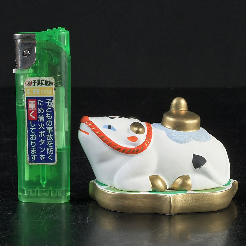 京焼 清水焼 東哉製 牛香合 干支 縁起物 共箱 N S422 - メルカリ