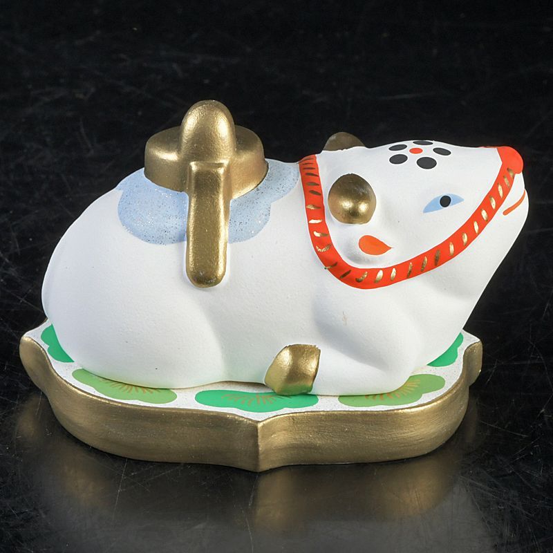 京焼 清水焼 東哉製 牛香合 干支 縁起物 共箱 N S422 - メルカリ