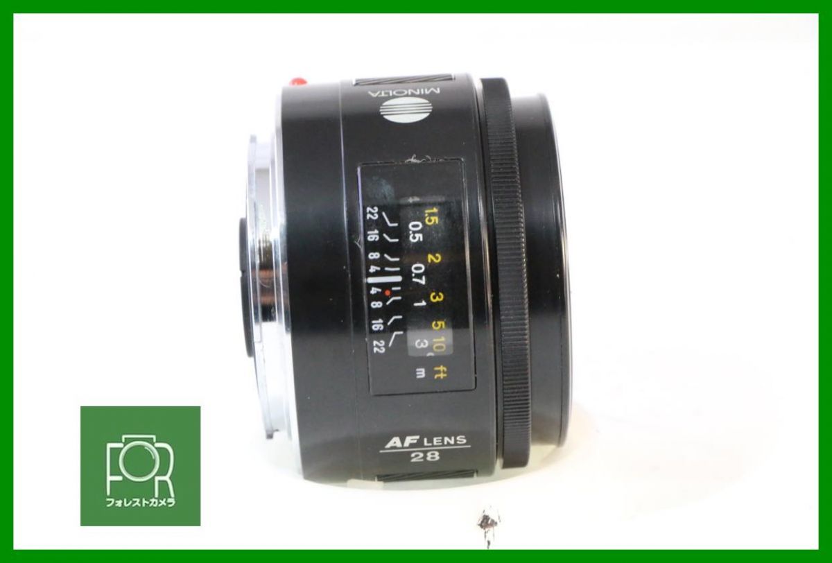 点検済 MINOLTA AF 28 mm F 2 8 前後キャップ付き AD 433