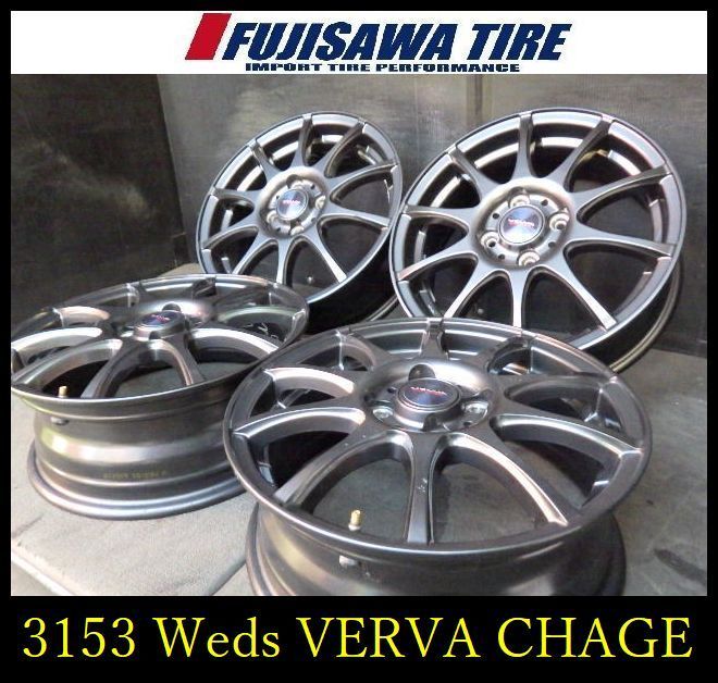 3153 B Weds VELVA CHAGE 15 x 5 J 4穴 PCD 100 50 4本