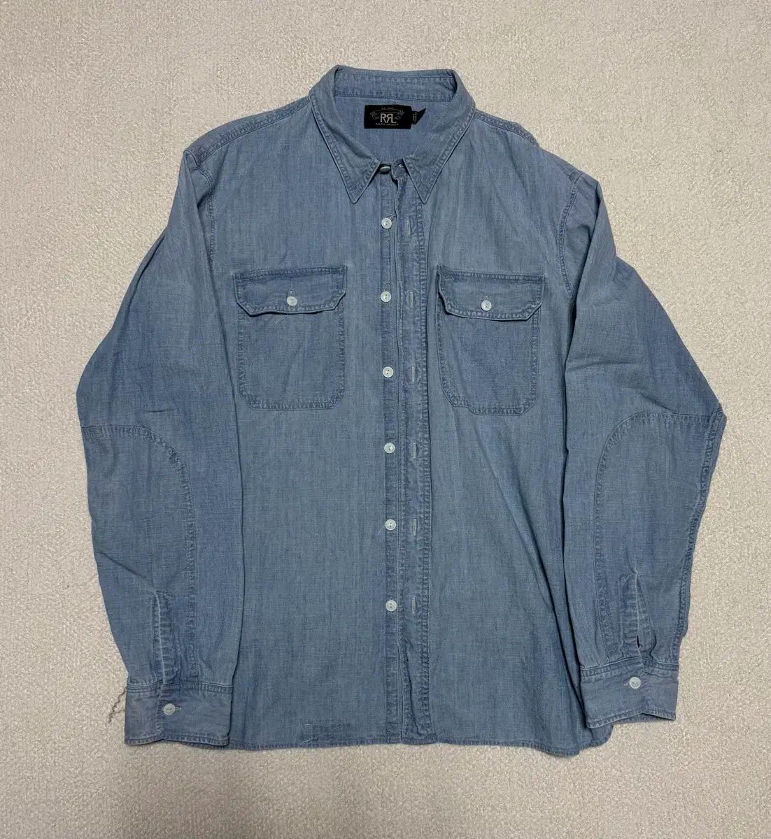 XL RRL(ダブルアールエル) シャンブレー シャツ - メルカリ