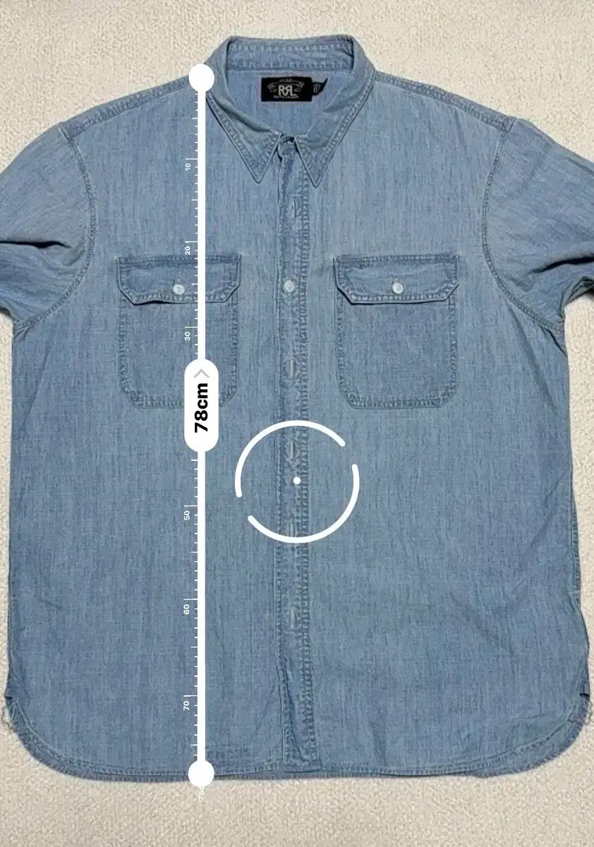 XL RRL(ダブルアールエル) シャンブレー シャツ - メルカリ