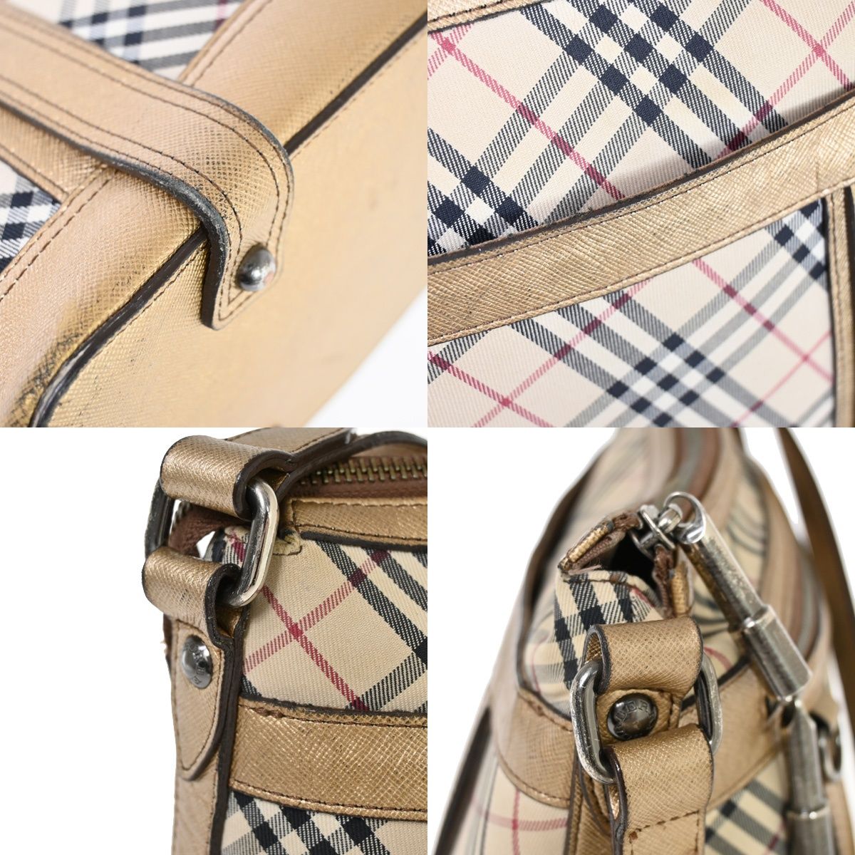 BURBERRY バーバリー ワンショルダーバッグ ノバチェック ブロンズ