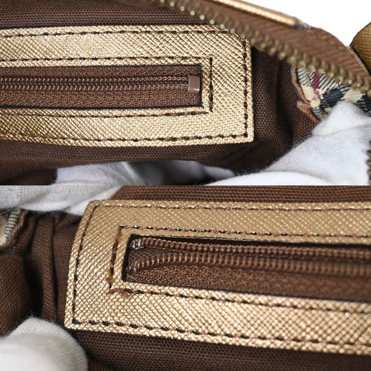 BURBERRY バーバリー ワンショルダーバッグ ノバチェック ブロンズ