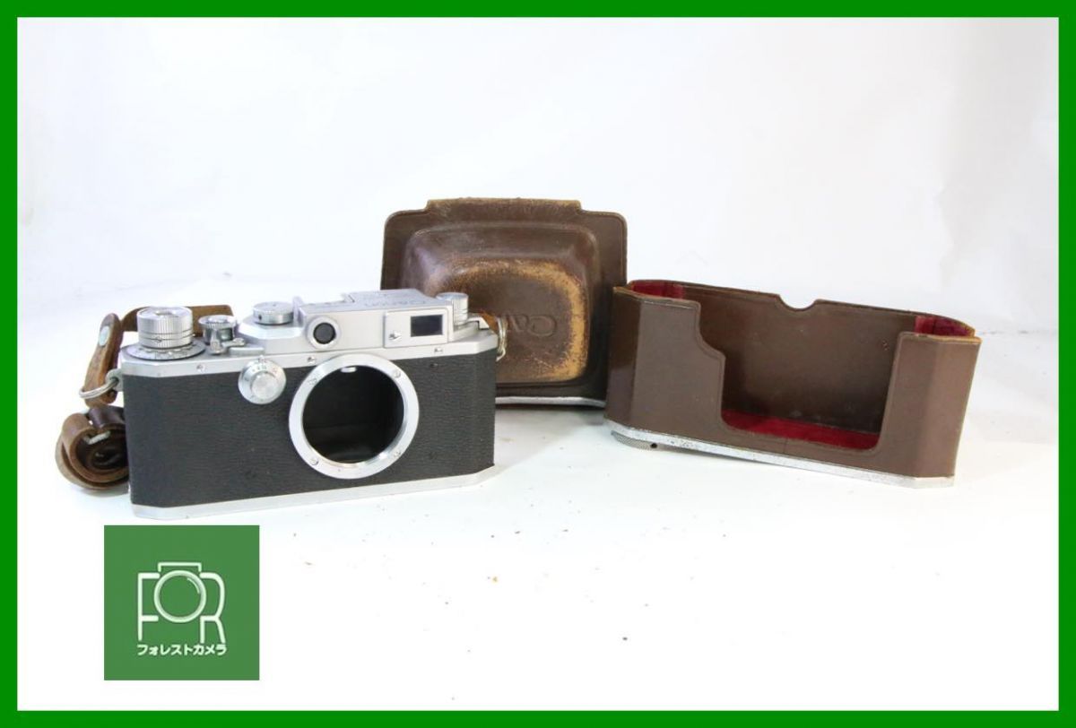 点検済 Canon IIF改 218316 シャッター全速 二重像 ずみ 純せい皮ケースAD 120