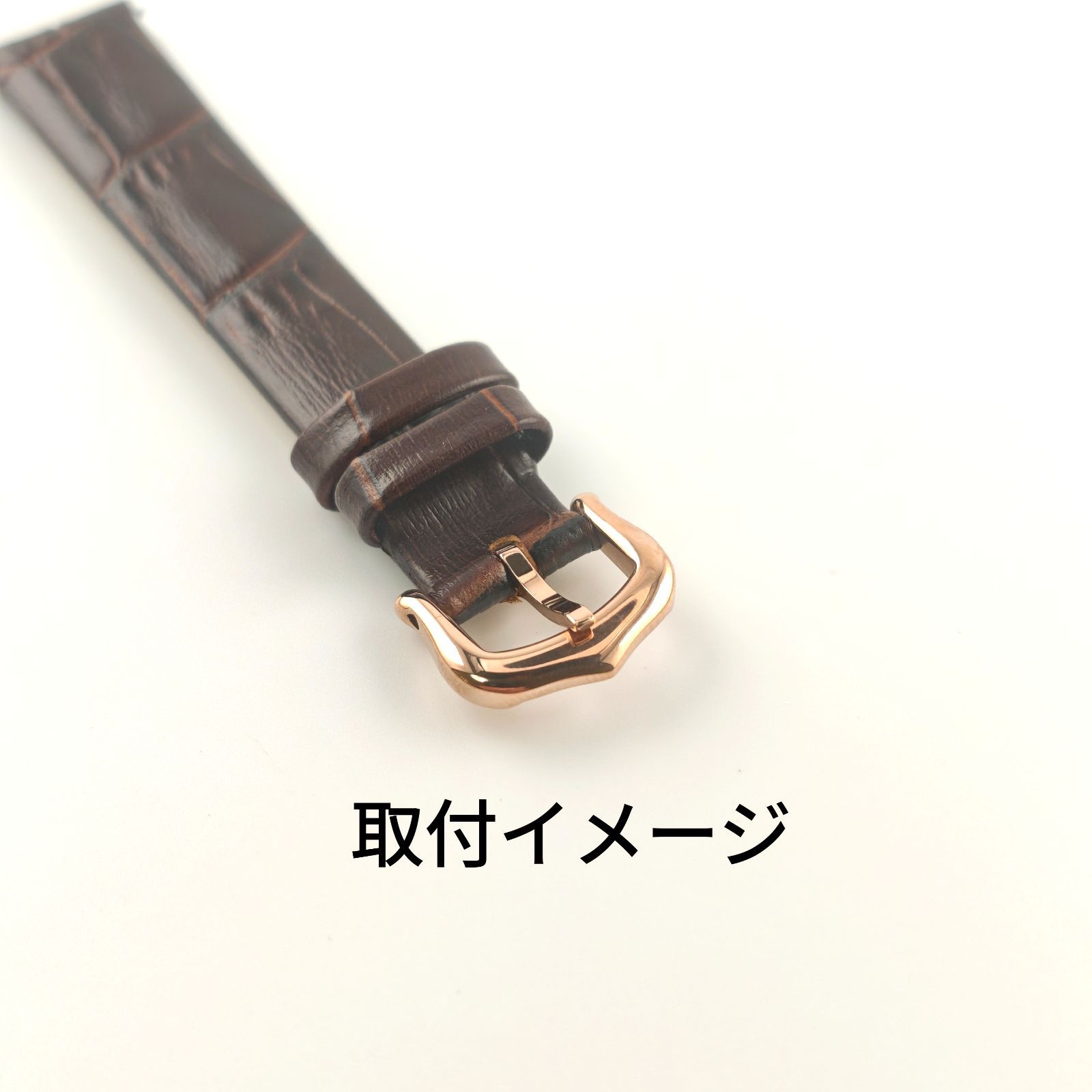 12mm 尾錠 留め具 ローズゴールド 【対応】 カルティエ タンク等