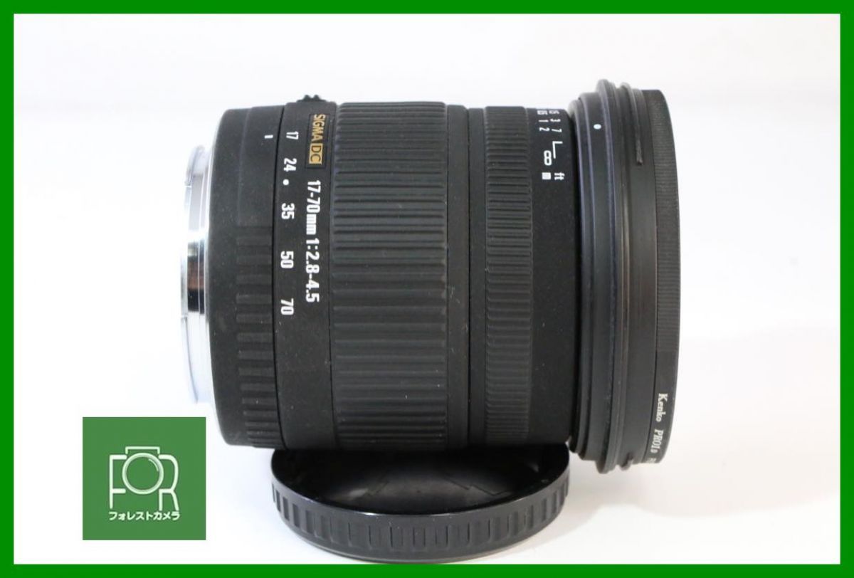 点検済 シグマ SIGMA DC 17 70 mm F 2 8 4 5 キヤノン 前後キャップ フィルター フード付き AE 197