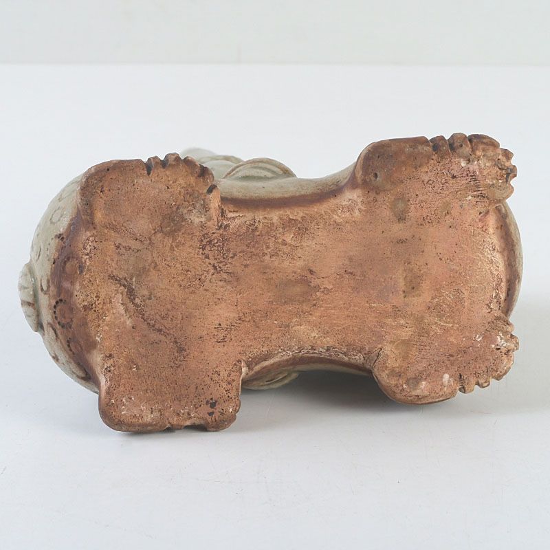 中国 龍泉窯 青磁 神獣人物花入 花器 N S426 - メルカリ