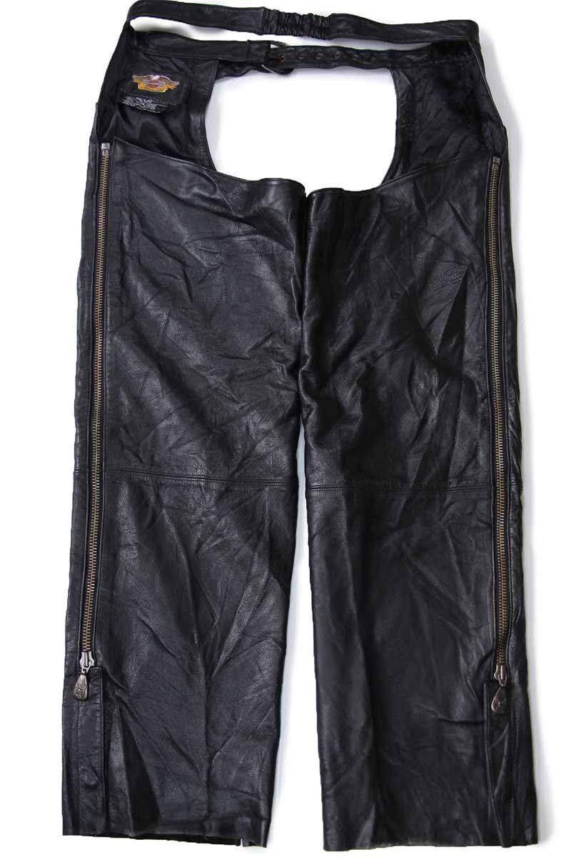 HARLEY-DAVIDSON ハーレー ダビッドソン レザーチャップス 黒
