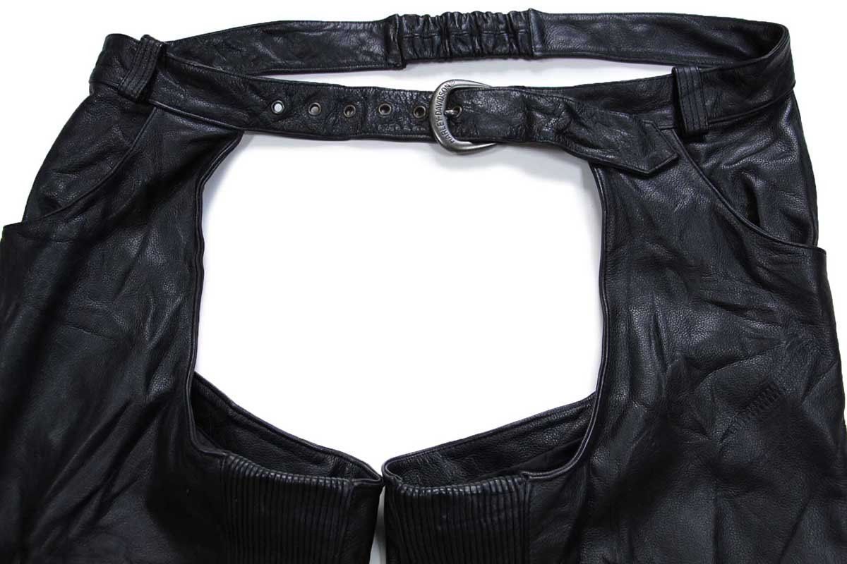 HARLEY-DAVIDSON ハーレー ダビッドソン レザーチャップス 黒