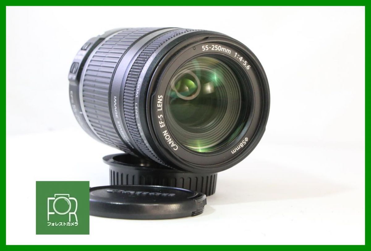 点検済 キヤノン Canon EF S 55 250 mm F 4 5 6 IS 前後キャップ付き AE 246