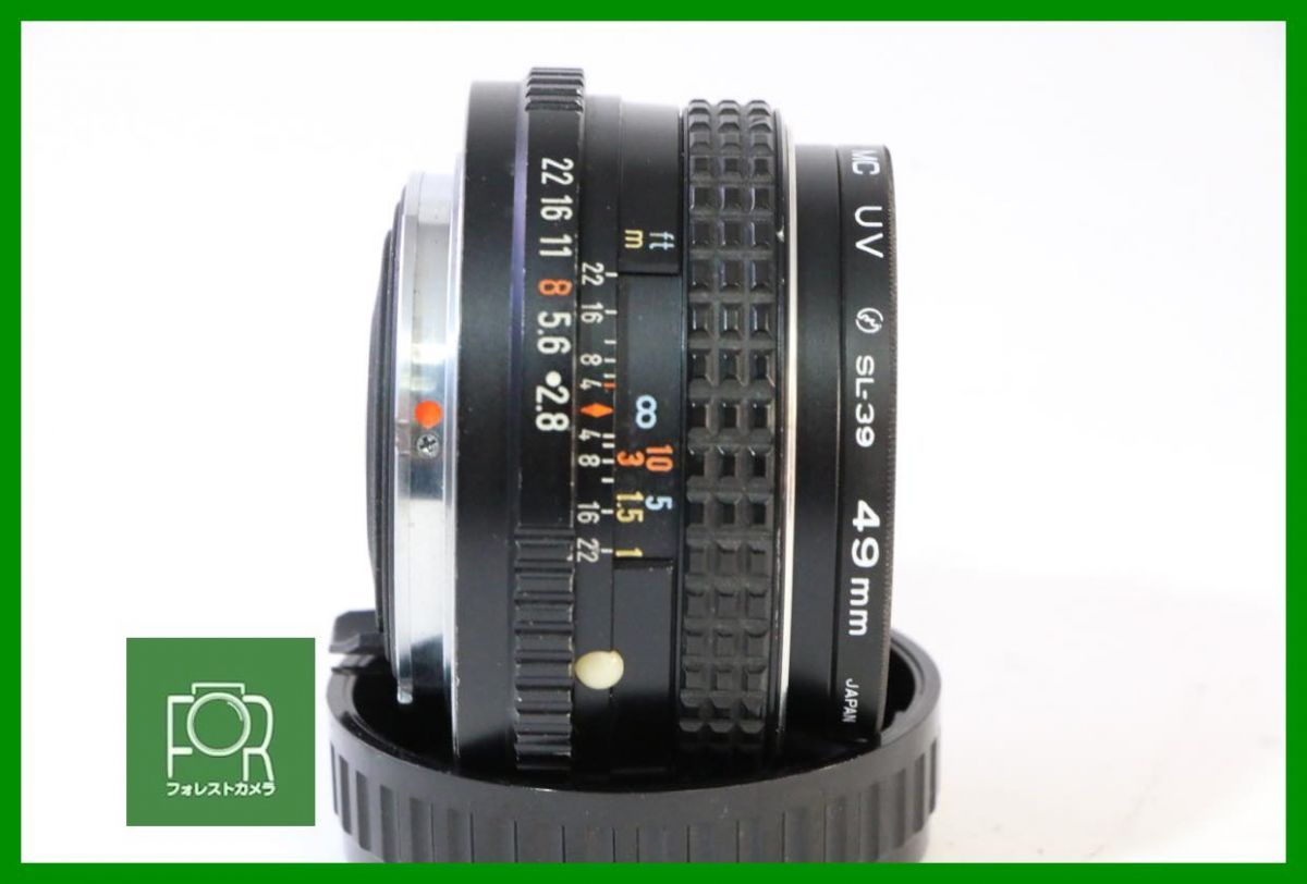 点検済 ペンタックス SMC PENTAX M 28 mm F 2 8 Kマウント 前後キャップ付き AE 244