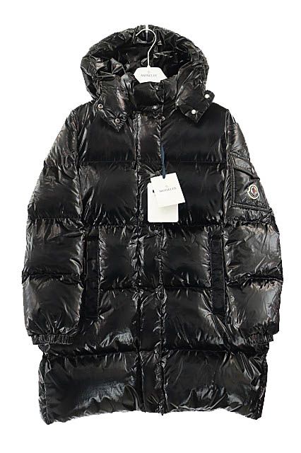 モンクレール MONCLER 23 AW AMRA アムラ フーデッド ダウン ジャケット コート 12 anni 黒ブラック ブランド古着ベクトル 251204