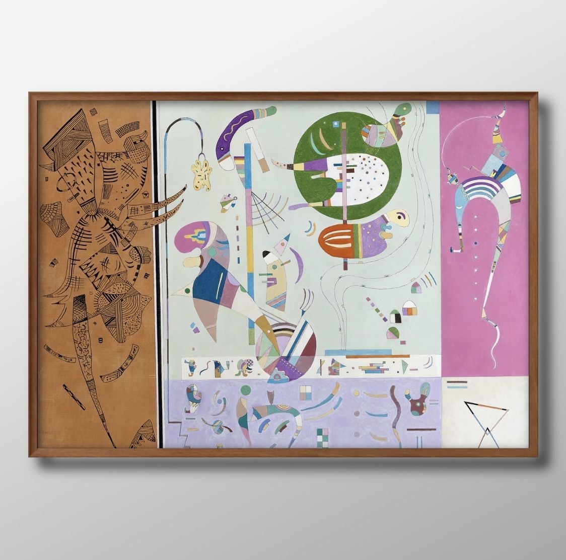 03279ワシリー カンディンスキー Parties diverses A3 サイズ ポスター