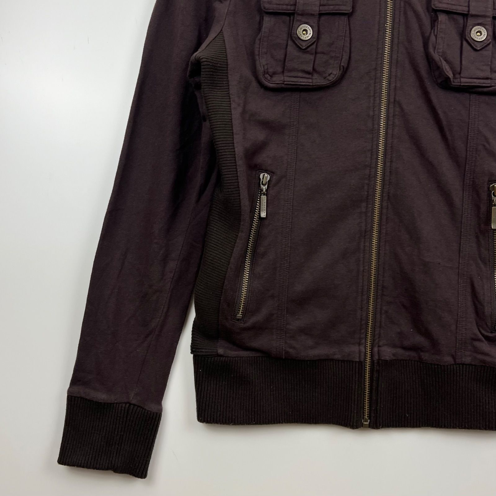 BURBERRY BLACK LABEL 00s y2k archive cotton zip jacket 2