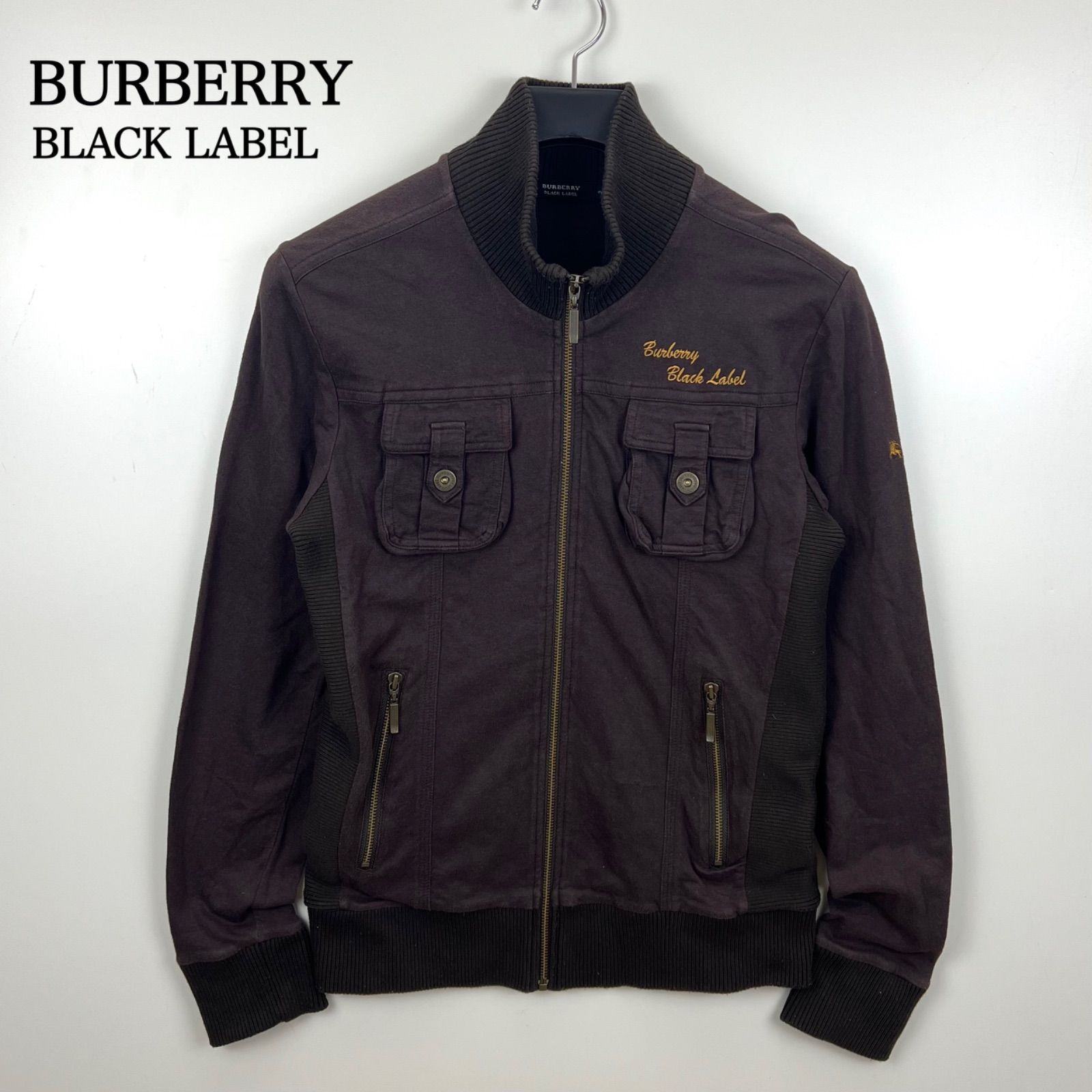 BURBERRY BLACK LABEL 00s y2k archive cotton zip jacket 2