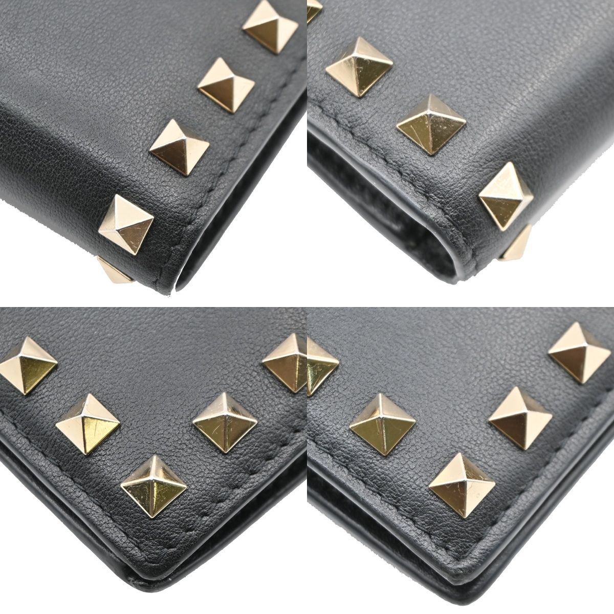 VALENTINO ヴァレンティノ 二つ折り 財布 スタッズ コンパクト 財布