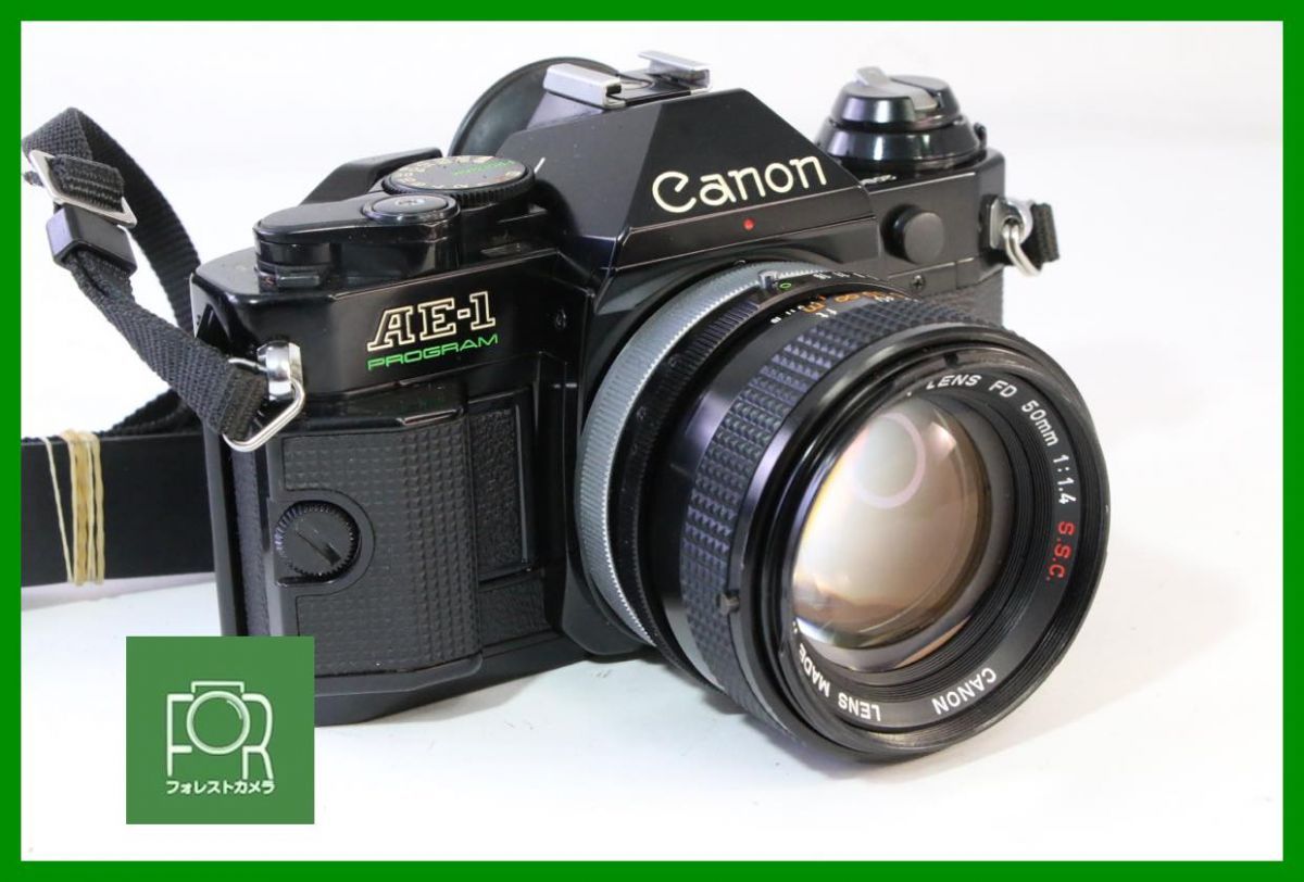 動作保証・点検済】良品□Canon AE-1 PROGRAM / FD 50mm F1.4 S.S.C.