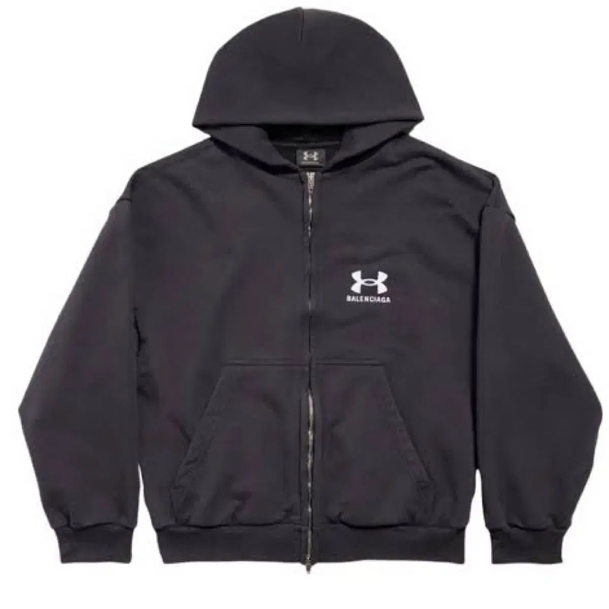 バレンシアガ アンダーアーマー WHO ジップアップ ブラック Sサイズ