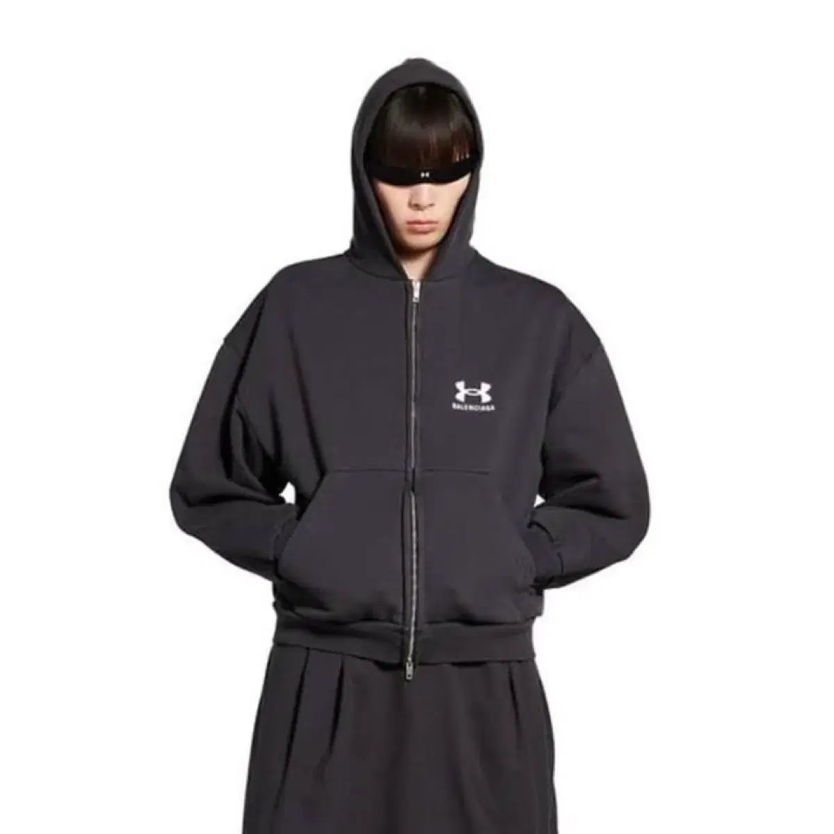 バレンシアガ アンダーアーマー WHO ジップアップ ブラック Sサイズ