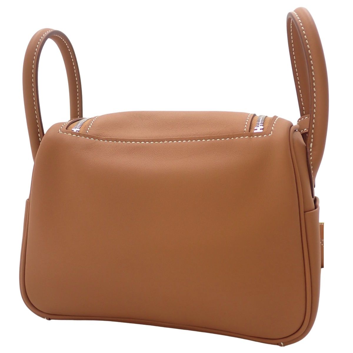 HERMES(エルメス) リンディ ミニ K刻印 ゴールド ブラウン茶 ヴォー