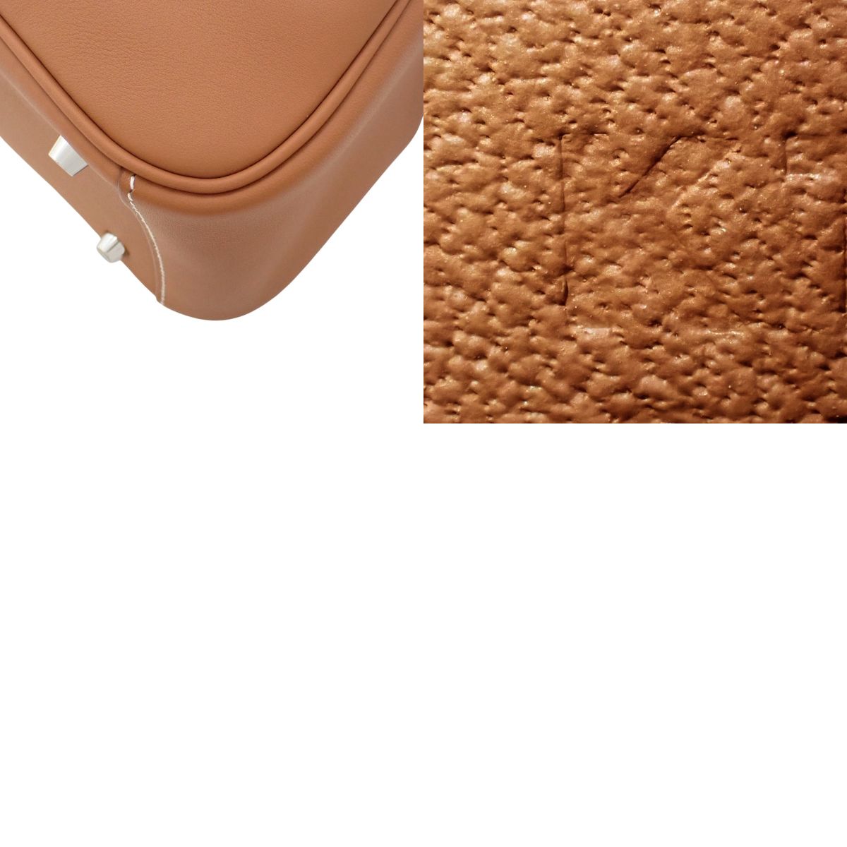 HERMES(エルメス) リンディ ミニ K刻印 ゴールド ブラウン茶 ヴォー