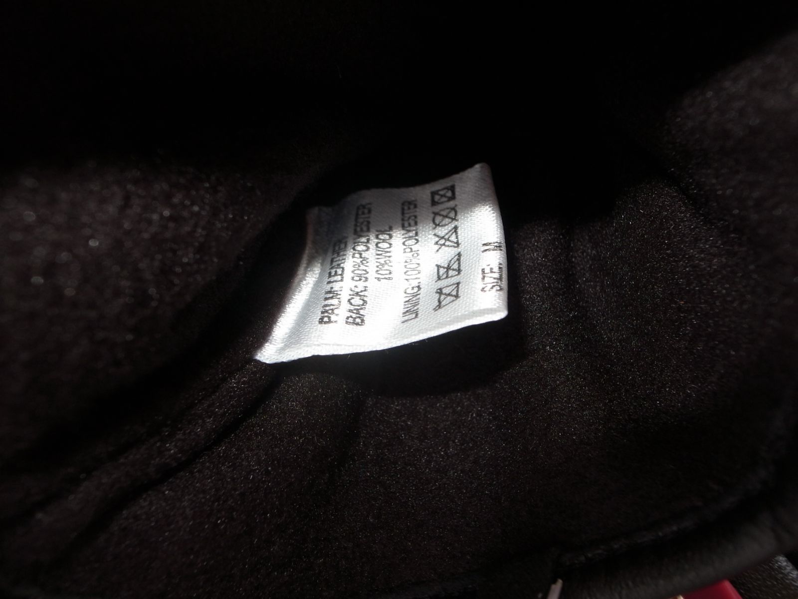 dents Guildford レザー フランネル グローブ 手袋 sizeM デンツ black