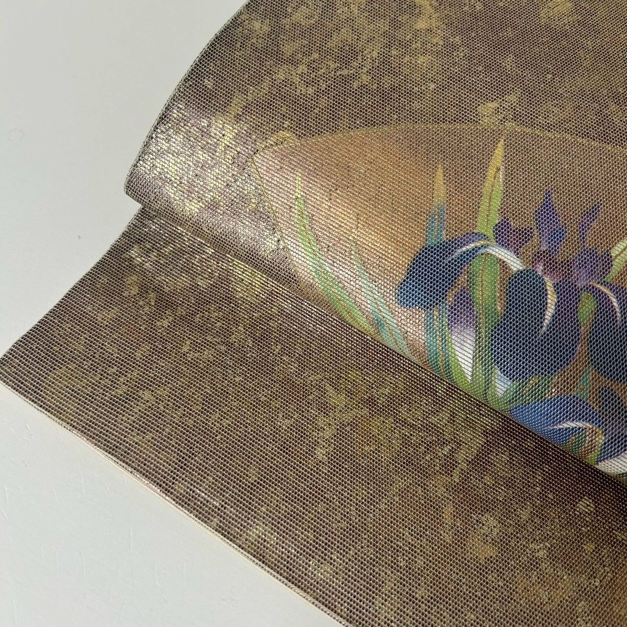 袋帯 正絹 螺鈿箔 地紙 美しい花 MA-1759 - メルカリ