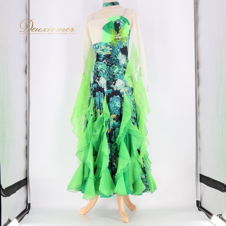 社交ダンス 衣装 スタンダード ドレス ワンピース パーティドレス