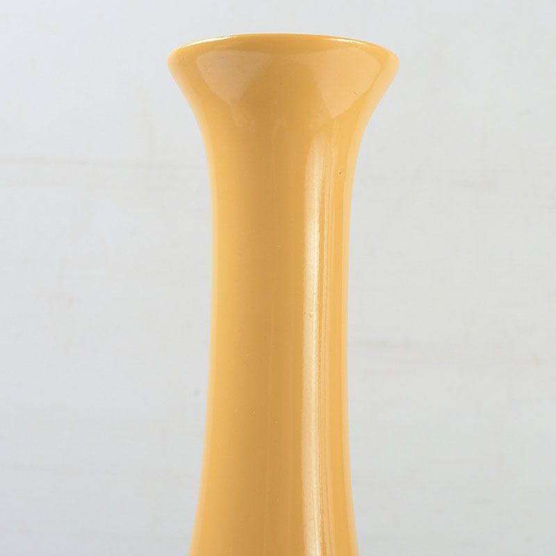 京焼 清水焼 黄交趾 清鳳作 蝶々 花瓶 N S432 - メルカリ