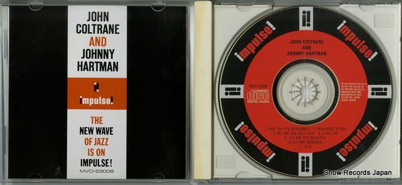 CD】ジョン・コルトレーン&ジョニー・ハートマン ジョン・コルトレーン