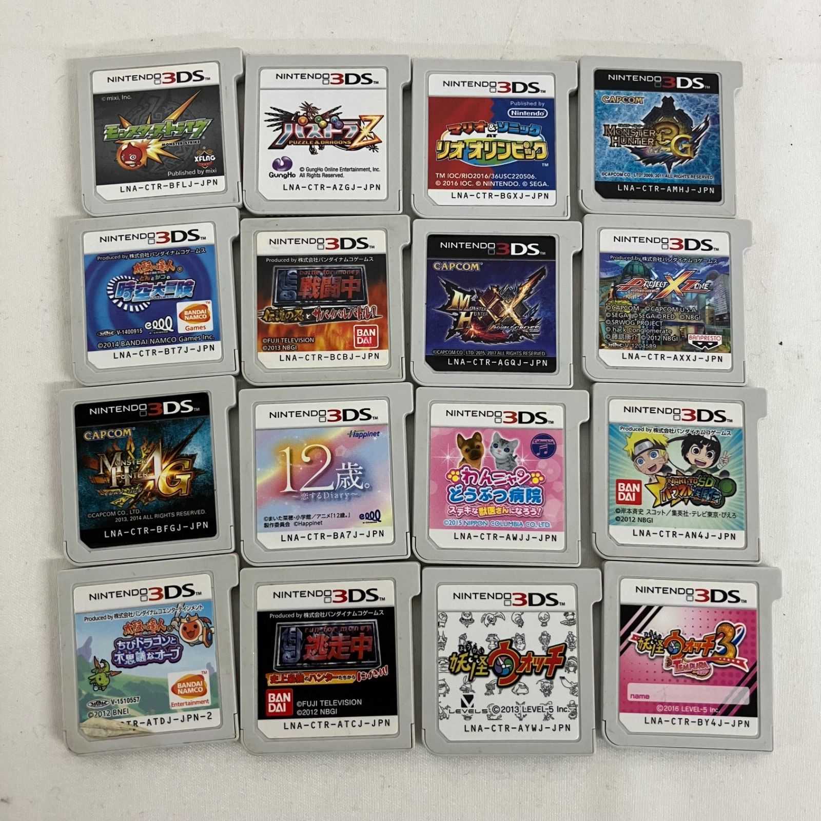 中古 NINTENDO 3DS ソフト まとめ 16個セット ソフトのみ YDQ007U c069