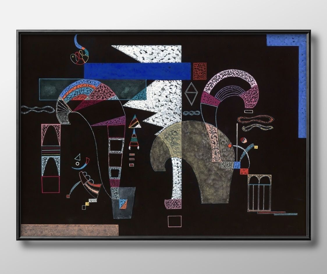 05149ワシリー カンディンスキー La Forme Blanche A3 サイズ ポスター