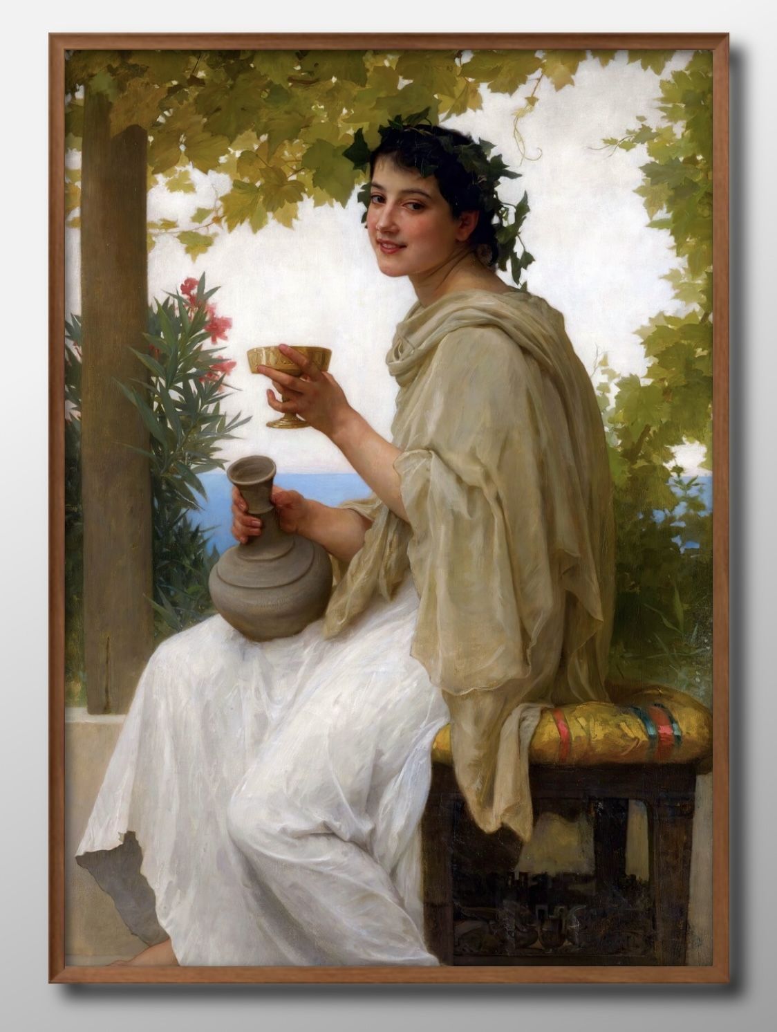 ウィリアム アドルフ ブグロー アート額装品 インテリア 絵画 05862ウィリアム アドルフ ブグロー 酒飲みの女 A3 サイズ ポスター