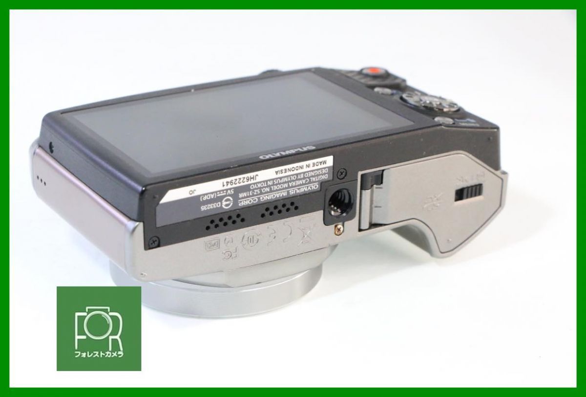 点検済 OLYMPUS SZ 31 MR シルバー バッテリー付き チャージャーなし 4 GB SDカード付き AH 716
