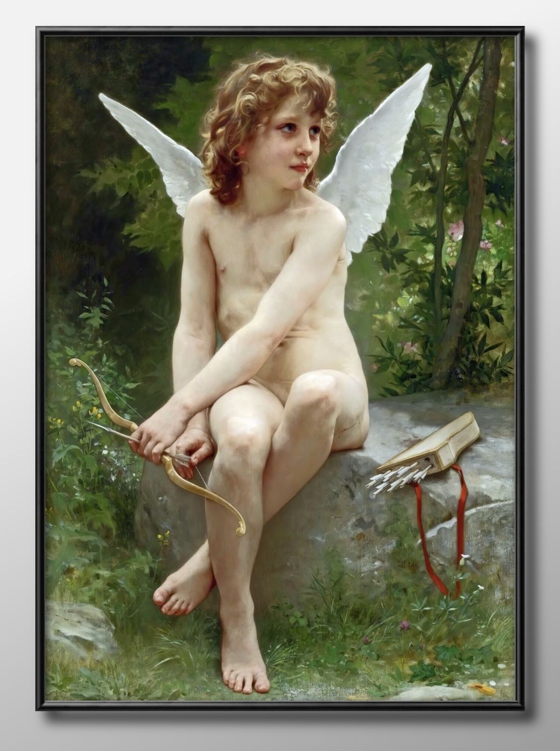 05852ウィリアム アドルフ ブグロー Cupid on the lookout A3 サイズ