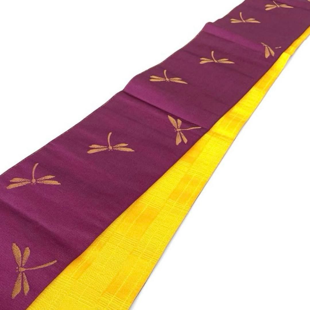 着物と帯 時流 O 25761 s ポリエステル 半幅帯 リバーシブルとんぼ